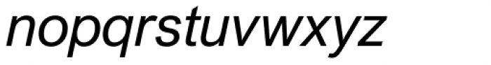 Arial Nova Italic Font LOWERCASE