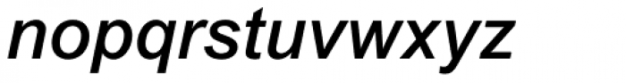 Arial Pro Medium Italic Font LOWERCASE