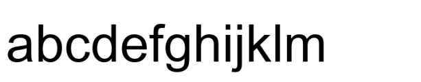 Arial Unicode Regular Font LOWERCASE