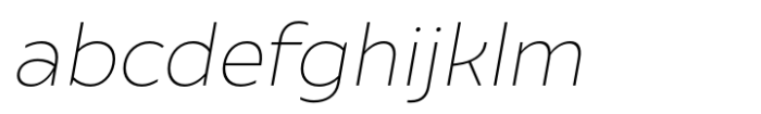 Ariana Pro Thin Italic FONT