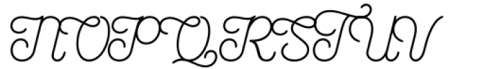 Ariana Script Regular Font UPPERCASE