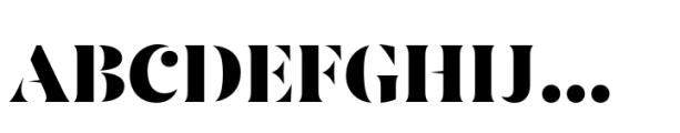 Ariata Pro Stencil Black Font UPPERCASE