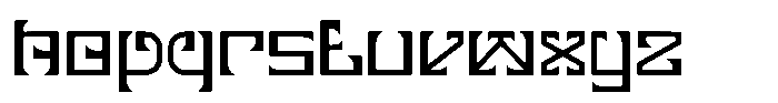 Ariav Font LOWERCASE