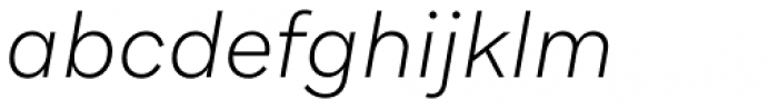 Aribau Grotesk Extra Light Italic Font LOWERCASE