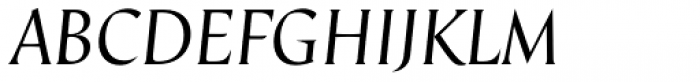 Arida Regular Italic Font UPPERCASE