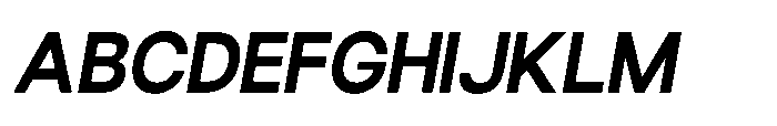 Ariex Nue Bold-Italic Font UPPERCASE