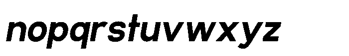 Ariex Nue Bold-Italic Font LOWERCASE