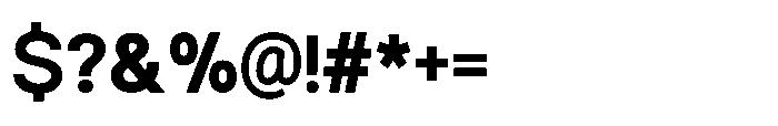 Ariex Nue Bold Font OTHER CHARS