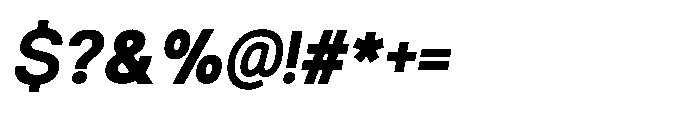 Ariex Nue Extra Bold-Italic Font OTHER CHARS