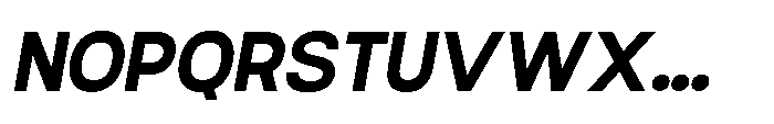 Ariex Nue Extra Bold-Italic Font UPPERCASE