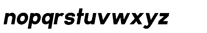 Ariex Nue Extra Bold-Italic Font LOWERCASE