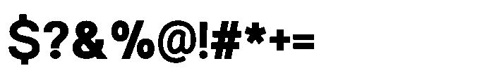 Ariex Nue Extra Bold Font OTHER CHARS