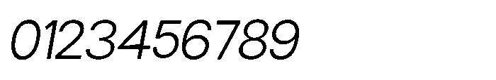 Ariex Nue Extra Light-Italic Font OTHER CHARS