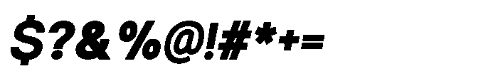 Ariex Nue Heavy-Italic Font OTHER CHARS