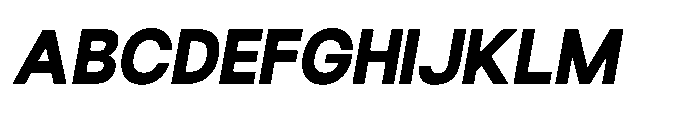 Ariex Nue Heavy-Italic Font UPPERCASE