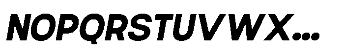 Ariex Nue Heavy-Italic Font UPPERCASE