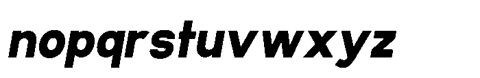 Ariex Nue Heavy-Italic Font LOWERCASE