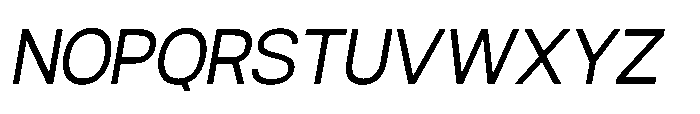 Ariex Nue Light-Italic Font UPPERCASE