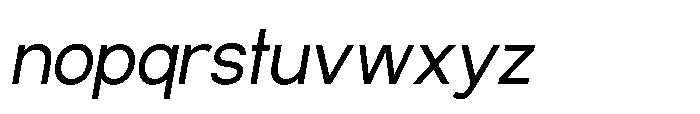 Ariex Nue Light-Italic Font LOWERCASE