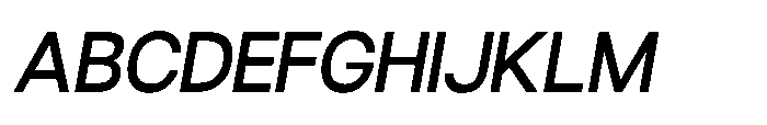 Ariex Nue Medium-Italic Font UPPERCASE