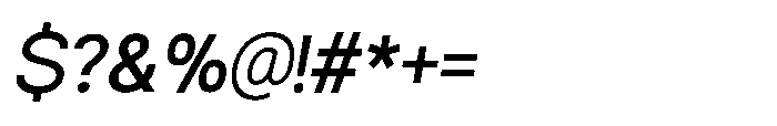 Ariex Nue Regular-Italic Font OTHER CHARS
