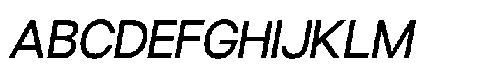 Ariex Nue Regular-Italic Font UPPERCASE