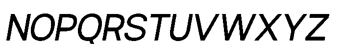 Ariex Nue Regular-Italic Font UPPERCASE