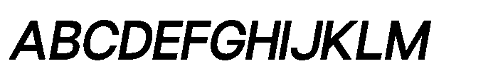 Ariex Nue Semi Bold-Italic Font UPPERCASE