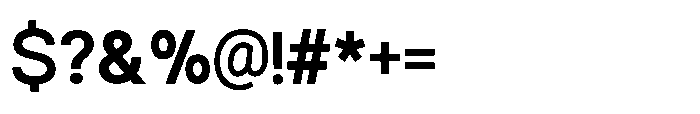 Ariex Nue Semi Bold Font OTHER CHARS