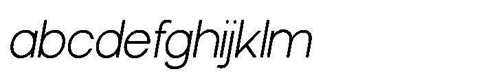 Ariex Nue Thin-Italic FONT