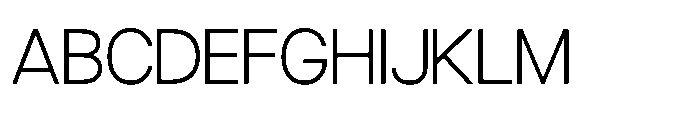 Ariex Nue Thin Font UPPERCASE