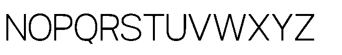 Ariex Nue Thin Font UPPERCASE