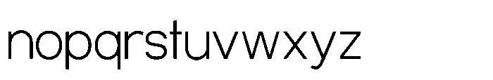 Ariex Nue Thin Font LOWERCASE