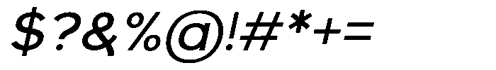 Arint Italic Font OTHER CHARS