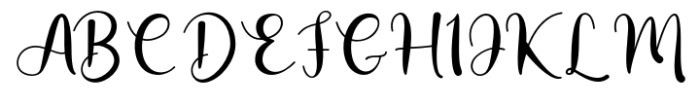 Arionna Regular Font UPPERCASE