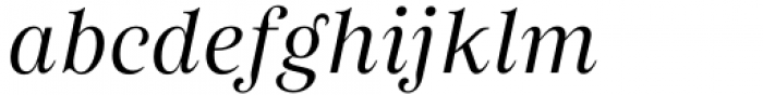Arise Light Italic Font LOWERCASE