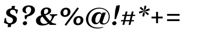Arise SemiBold Italic Font OTHER CHARS