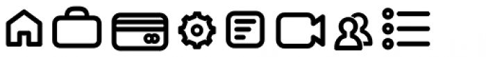Arista Pro Icons Regular Font LOWERCASE