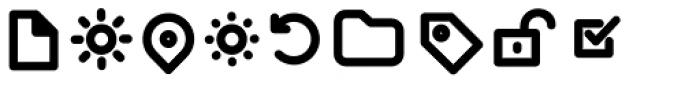 Arista Pro Icons SemiBold Font UPPERCASE