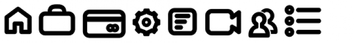 Arista Pro Icons SemiBold Font LOWERCASE