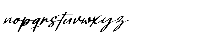 Aristiq Signature Font LOWERCASE