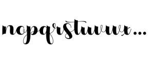 Aristu Font LOWERCASE