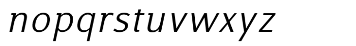 Aritzo Light Italic Font LOWERCASE