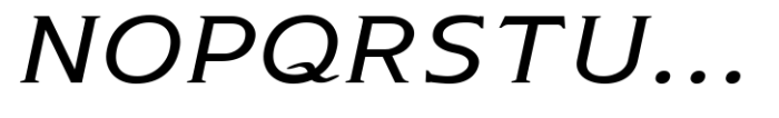 Arkais Light Italic Expanded Font UPPERCASE