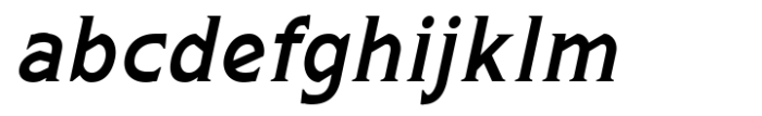 Arkais Medium Italic Condensed Font LOWERCASE