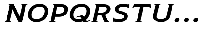 Arkais Medium Italic Expanded Font UPPERCASE