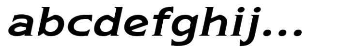 Arkais Medium Italic Expanded Font LOWERCASE
