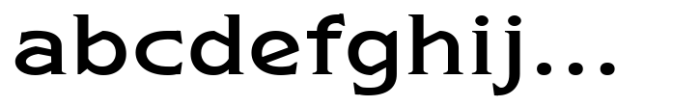 Arkais Regular Expanded Font LOWERCASE