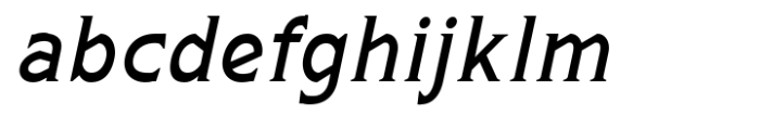 Arkais Regular Italic Condensed Font LOWERCASE