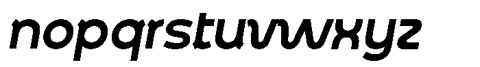 Arko Bold A Italic Font LOWERCASE